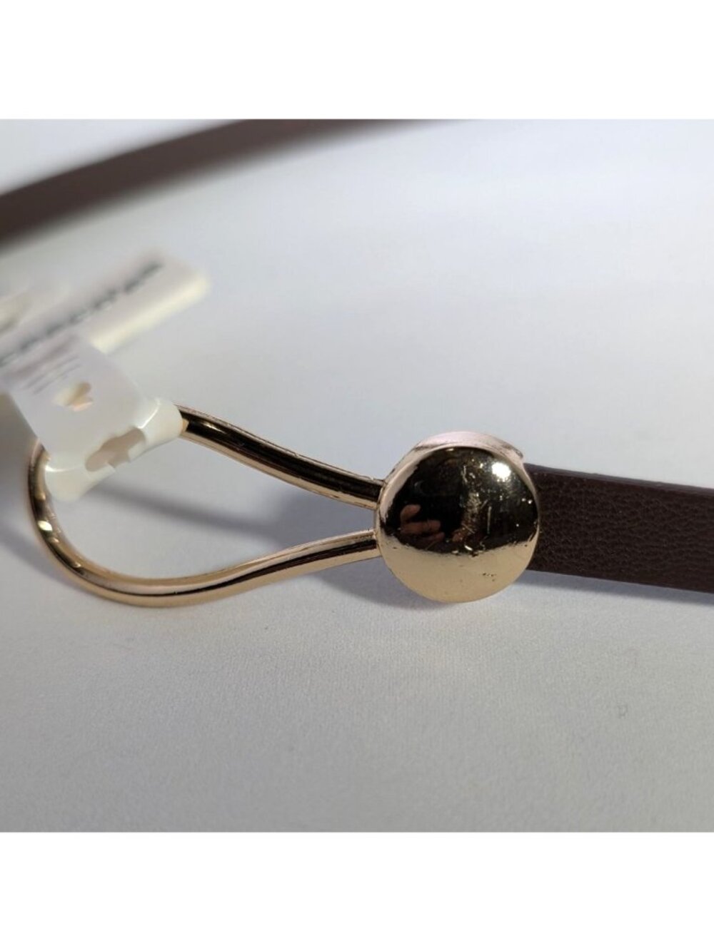 Francescas Millie Belt NWT Faux Leather Brown Womens M/L - Picture 5 of 6